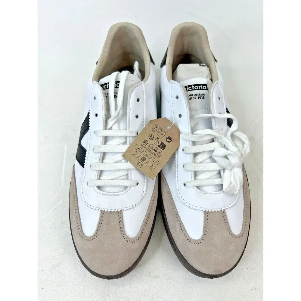 Victoria Unisex Berlin Faux Leather Cyclist Trainers W‎ 11-11.5 / M 9-9.5